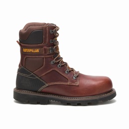 Caterpillar Indiana 2.0 Steel Toe Work Férfi 8 Inch Bakancs Barna, HU-W008